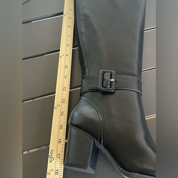 NWT Soul Naturalizer Twinkle Knee High Block Heel Black Women’s Boots Size 6M - Picture 3 of 14